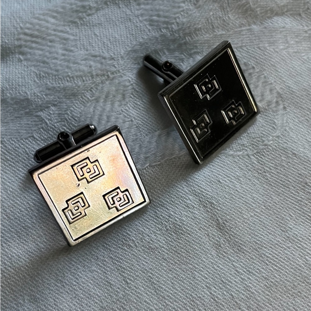 Vintage MCM/Art Deco Design Cufflinks (brand unknown)